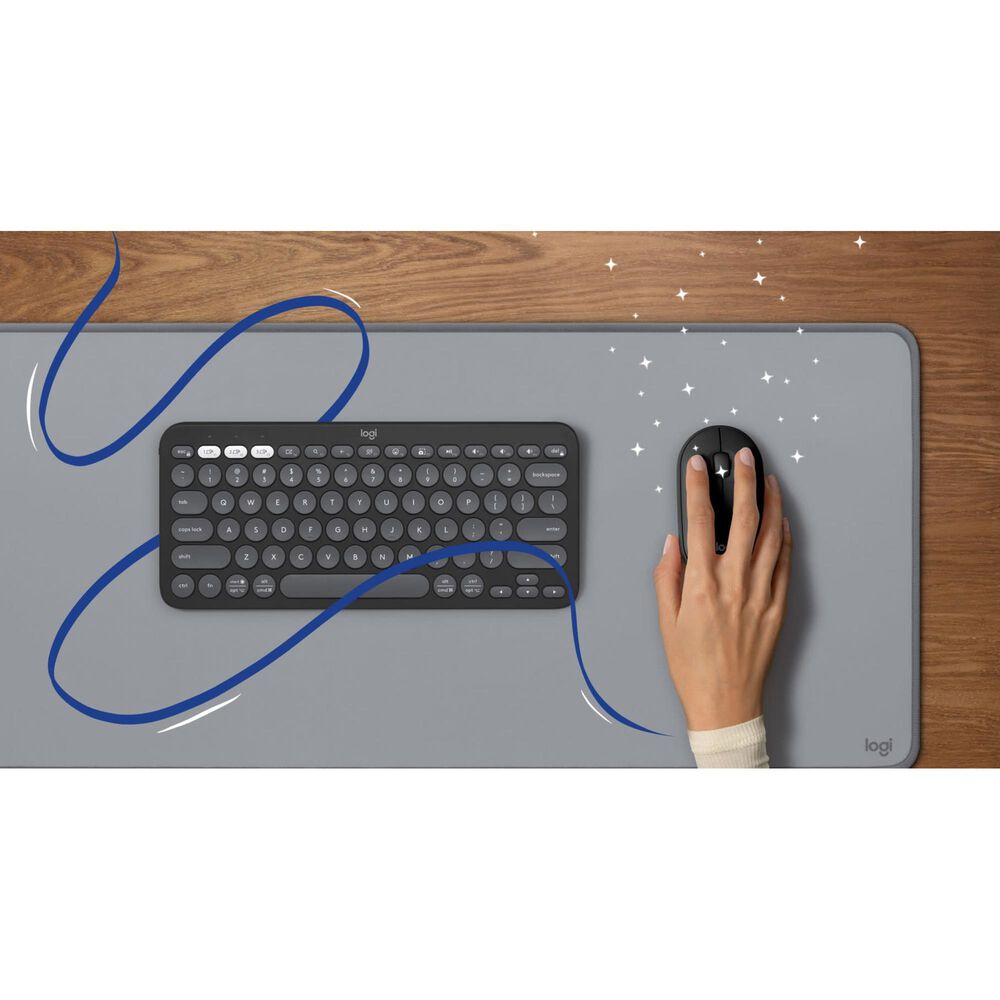 Logitech Pebble Keys 2 K380s Bluetooth Keyboard in Tonal Graphite, , large