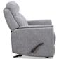 Flexsteel Compact Manual Gliding Recliner in Moon Gray, , large