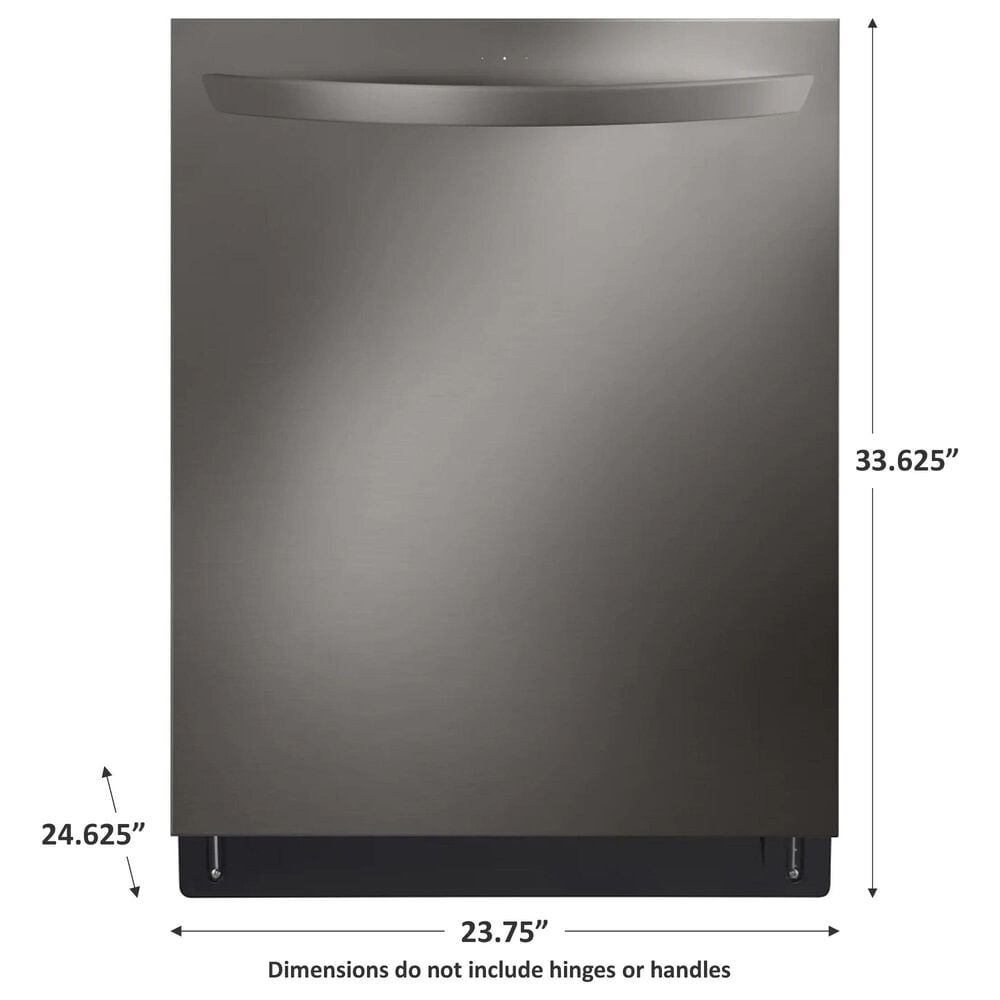LG 24&quot; Top Control Smart Dishwasher with TrueSteam and QuadWash Pro in Black Stainless Steel, , large