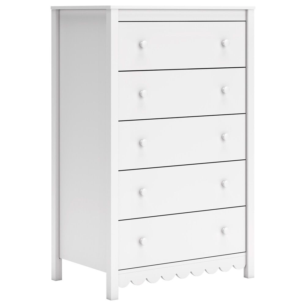 Ashley 4-Piece Full Bedroom Set in White, , large