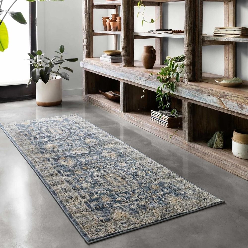 Loloi II Teagan TEA-03 2&#39;8&quot; x 13&#39; Denim and Pebble Runner, , large