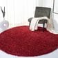 Safavieh August Shag 6"7" Round Red Area Rug, , large