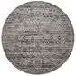 Nourison Twilight TWI01 8" Round Silver Area Rug, , large