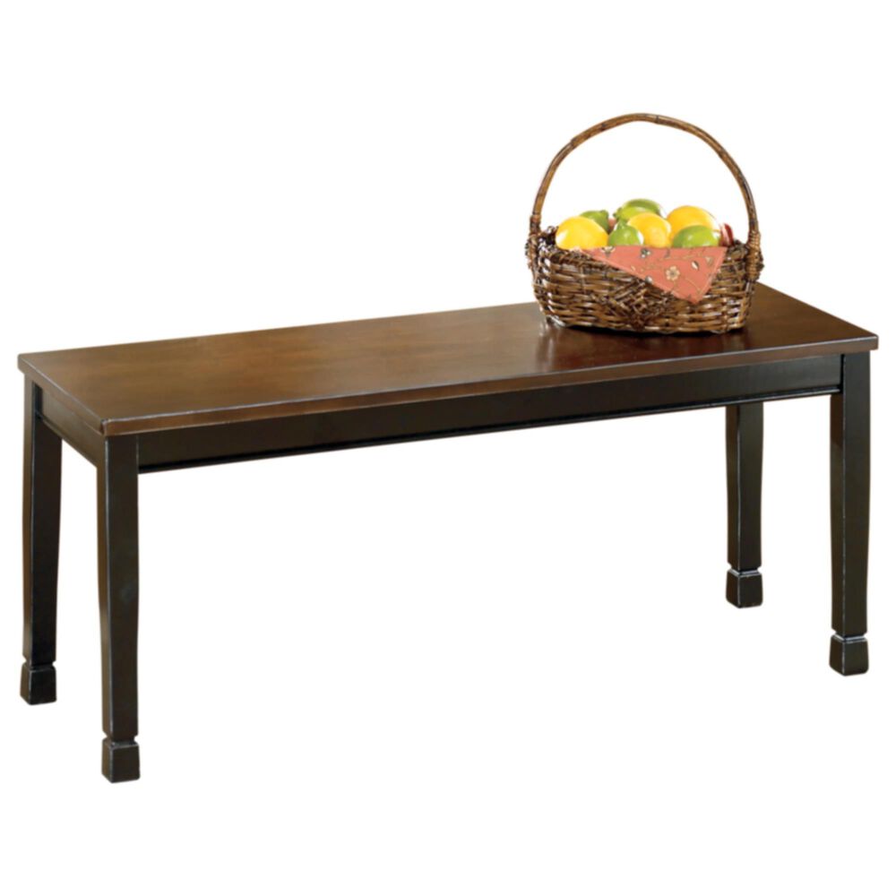Ashley Owingsville Large Dining Room Bench in Black and Brown, , large