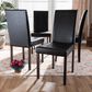 Baxton Studio Andrew Side Chair in Dark Brown (Set of 4), , large