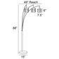 Lite Source Balta 3-Light Floor Lamp in Black, , large