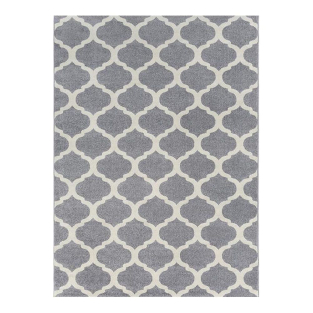 Surya Horizon HRZ-1001 5'3" x 7'3" Charcoal/Ivory Area Rug, , large