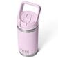 YETI Rambler Jr 12 Oz Kids Water Bottle with Straw Cap in Cherry Blossom, , large