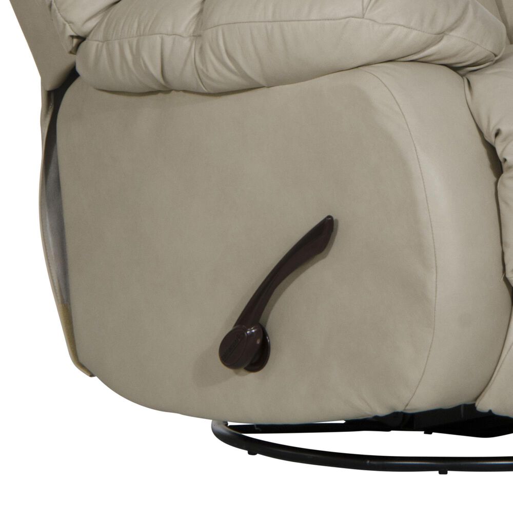 Hartsfield Pendleton Swivel Glider Recliner in Alabaster, , large