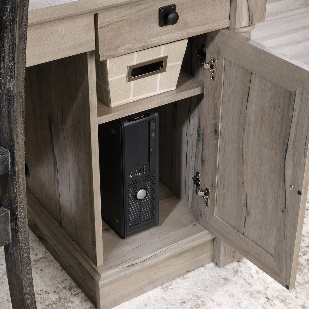 Sauder 69" L-Shaped Desk in Split Oak, , large