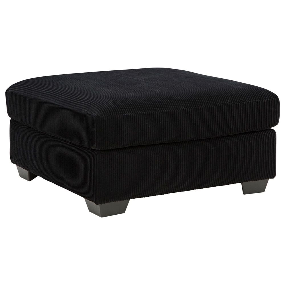 Ashley SimpleJoy Oversized Accent Ottoman in Onyx, , large
