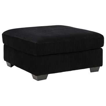 Ashley SimpleJoy Oversized Accent Ottoman in Onyx, , large