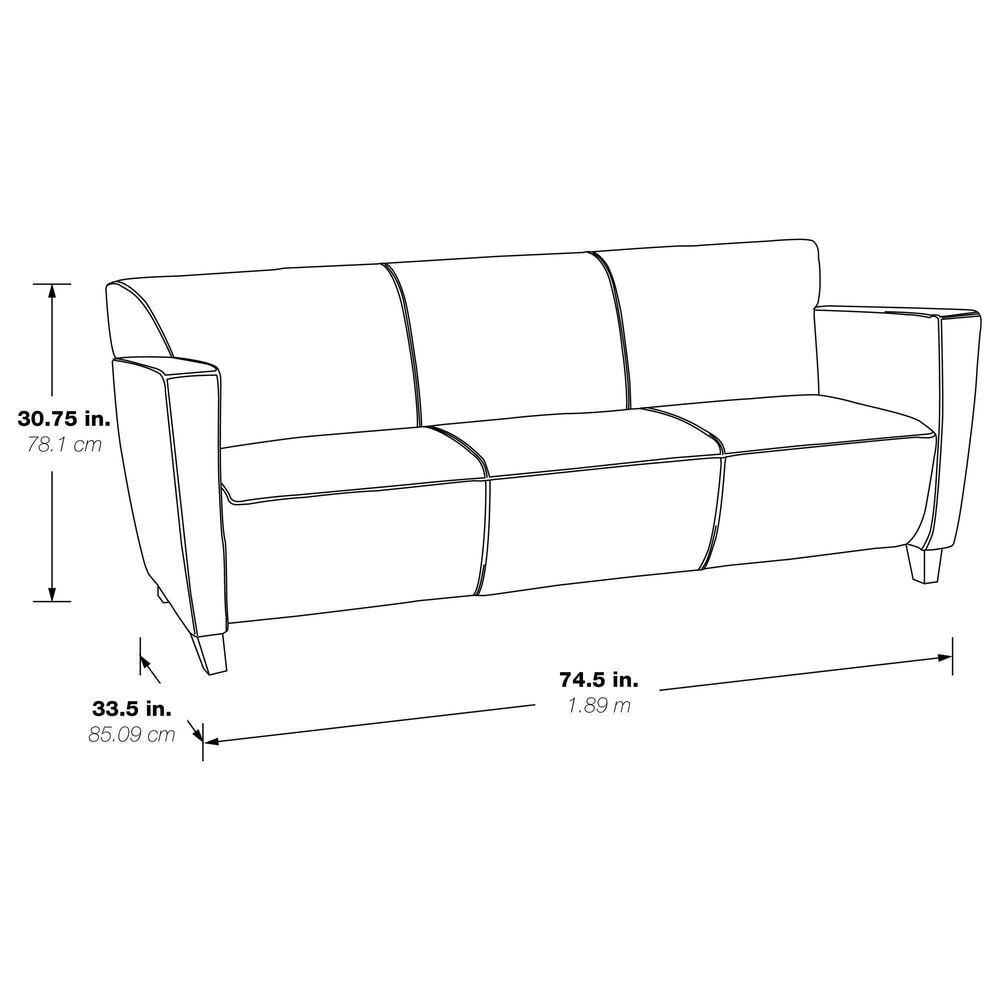 OSP Home Stationary Sofa in Black, , large
