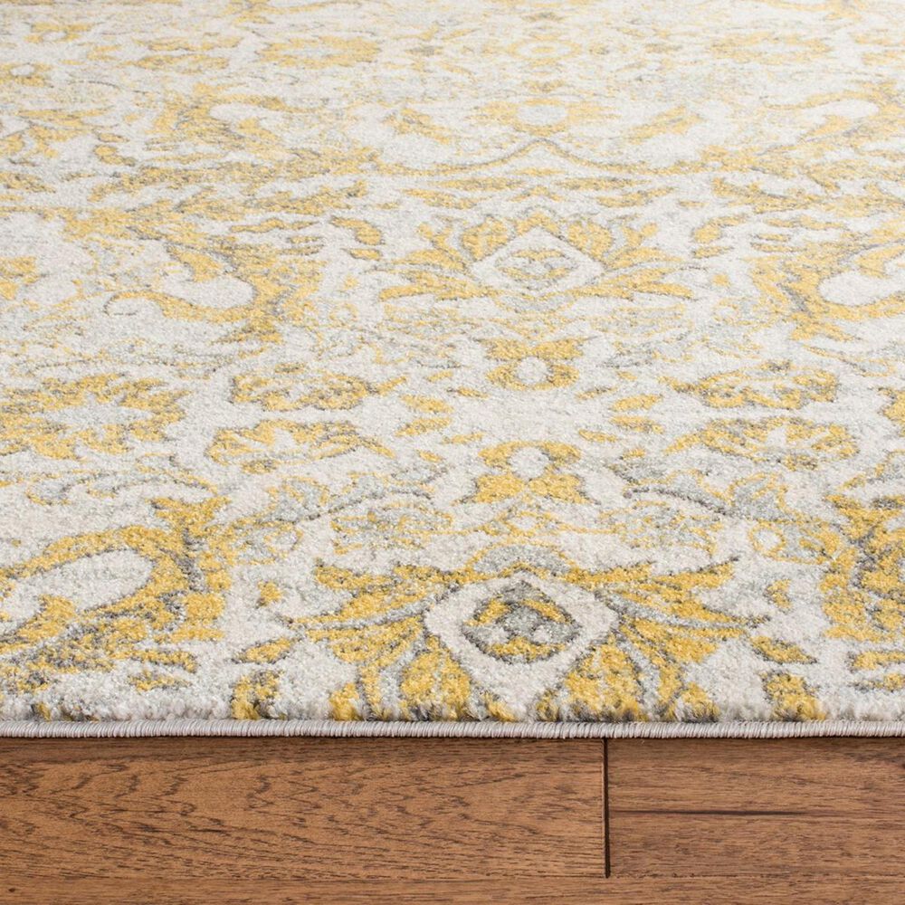 Safavieh Evoke EVK238S 2&#39;2&quot; x 7&#39; Ivory and Gold Runner, , large