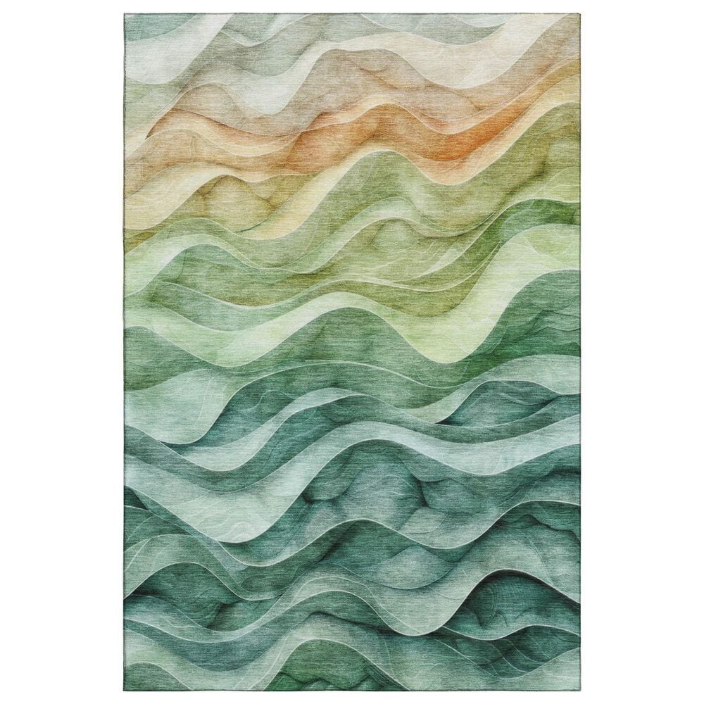 Dalyn Rug Company Pacifica PA4 3" x 5" Teal Area Rug, , large