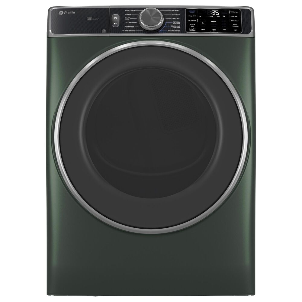 GE Profile 7.8 Cu Ft Front Load Electric Steam Dryer in Jade Green, , large