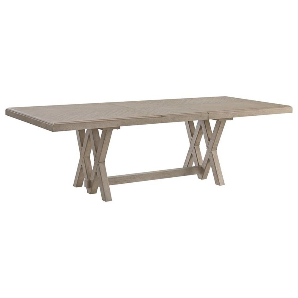 Golden Wave Furniture Coronado 78"-102" Dining Table in Khaki - Table Only, , large