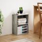 HOMLUX 2-Tier Cube Compact Storage Shelf Organizer Bookcase in French Oak, , large