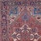 Feizy Rawlins 39HHF 3"11" x 6" Red and Navy Area Rug, , large