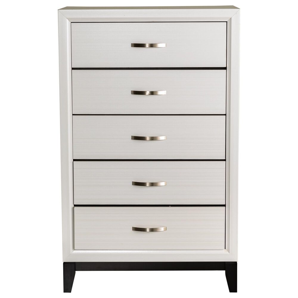 Crown Mark Akerson Chalk Chest in White, , large