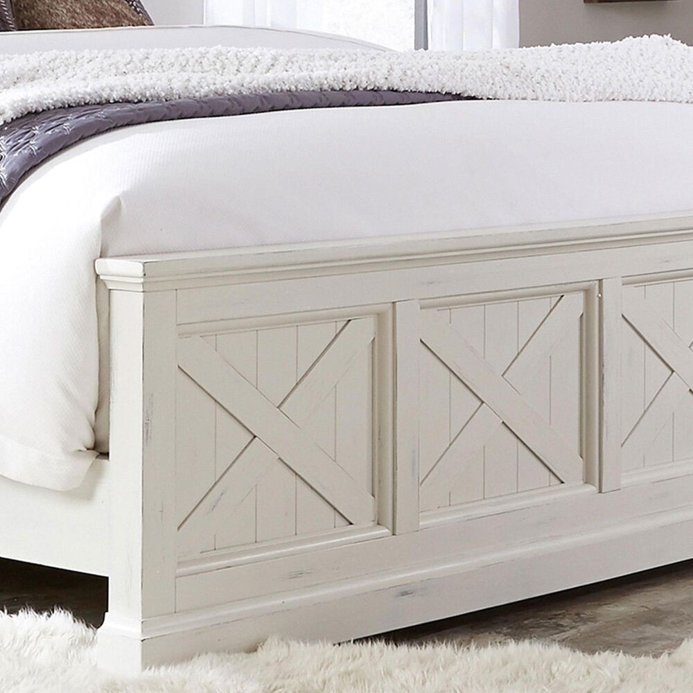 Homestyles Seaside Lodge King Bed in Off-White, , large