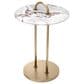 Eichholtz Zappa Side Table in Brushed Brass and White, , large