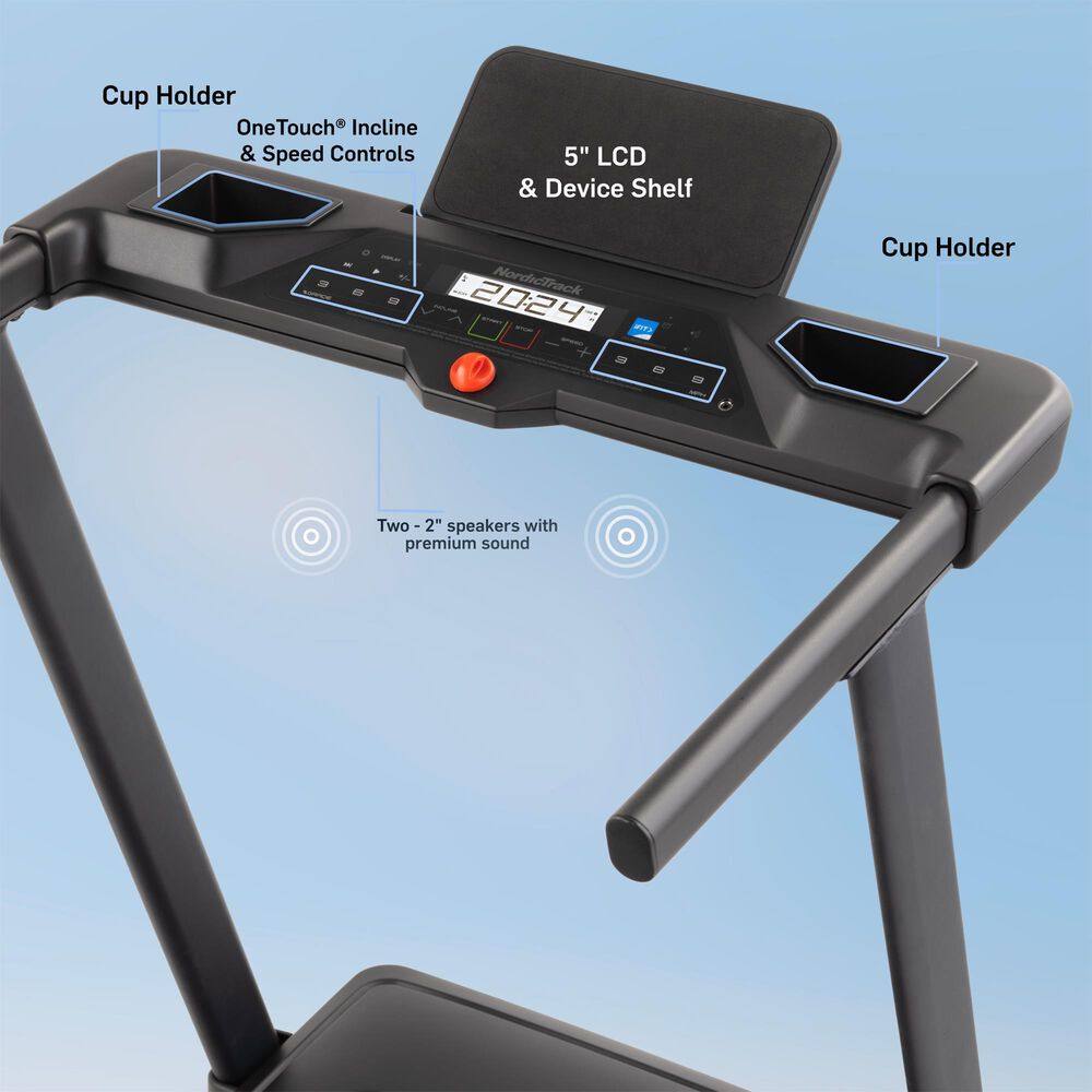 NordicTrack T Series 5 Treadmill in Black, , large