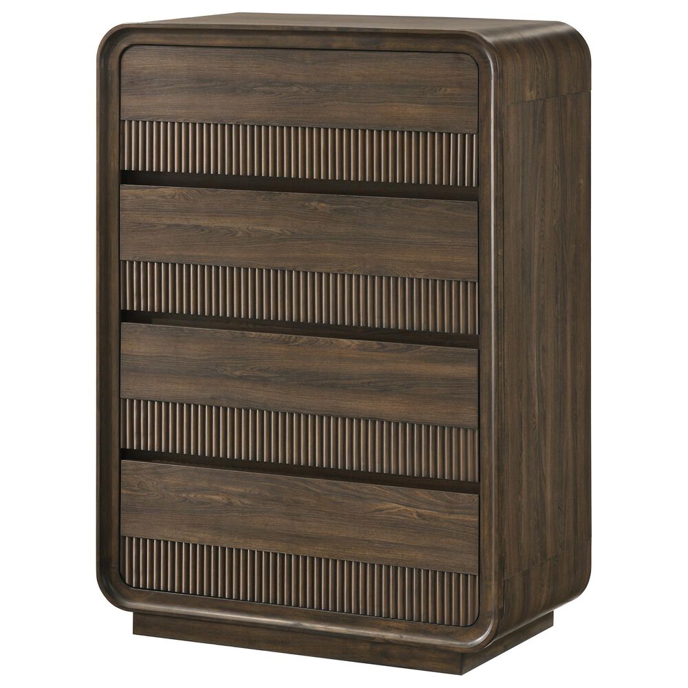 Crown Mark Kinkaid 5 Piece Queen Bedroom Set in Brown, , large