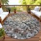 Dalyn Rug Company Kaleidoscope Pewter 8" Round Indoor/Outdoor Area Rug, , large