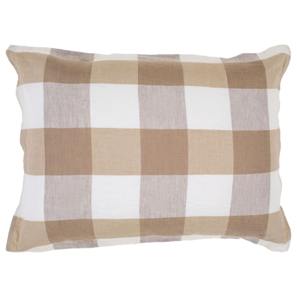 Surya Dakota 3-Piece King/California King Duvet Set in White and Tan, , large