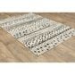 Oriental Weavers Georgia Tribal 8826E 5"3" x 7"3" Ivory and Black Area Rug, , large