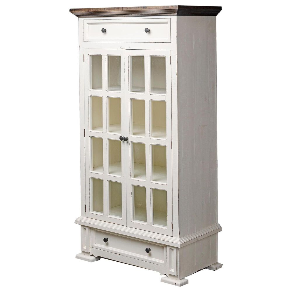 Rustic Root Two Door Armoire in Two Tone Finish, , large