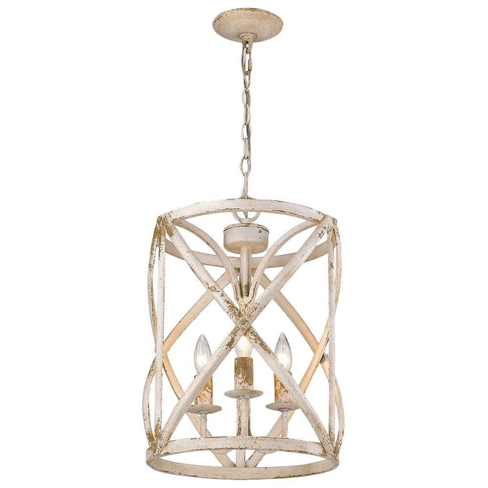 Golden Lighting Alcott 3-Light Pendant in Antique Ivory, , large