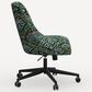 Rifle Paper Co Crafted by Cloth and Company Oxford Office Chair in Bramble Emerald, , large