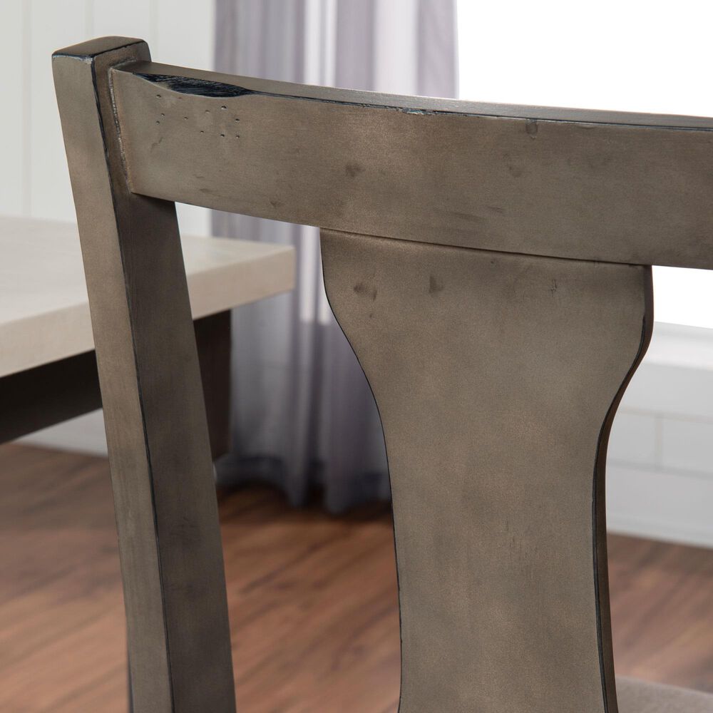 Linon Home Decor Willow Side Chair in Dark Grey, , large