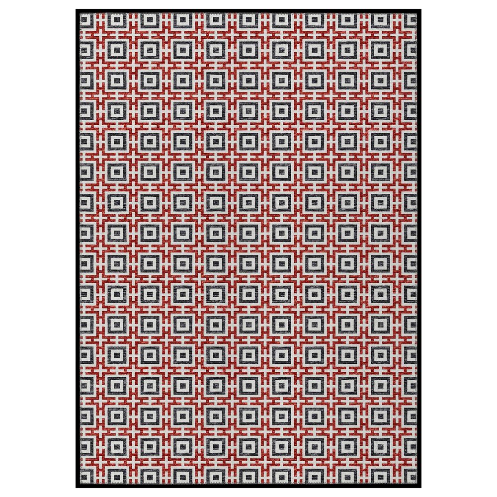 Dalyn Rug Company Marlo 10" x 14" Red Indoor/Outdoor Area Rug, , large