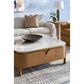 Fairfield Chair Portobello Square End Table in White, Light Brown and Brushed Brass, , large