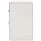 Ashley Zuraleus Queen Upholstered Platform Bed with Two Nightstands in Matte White, , large