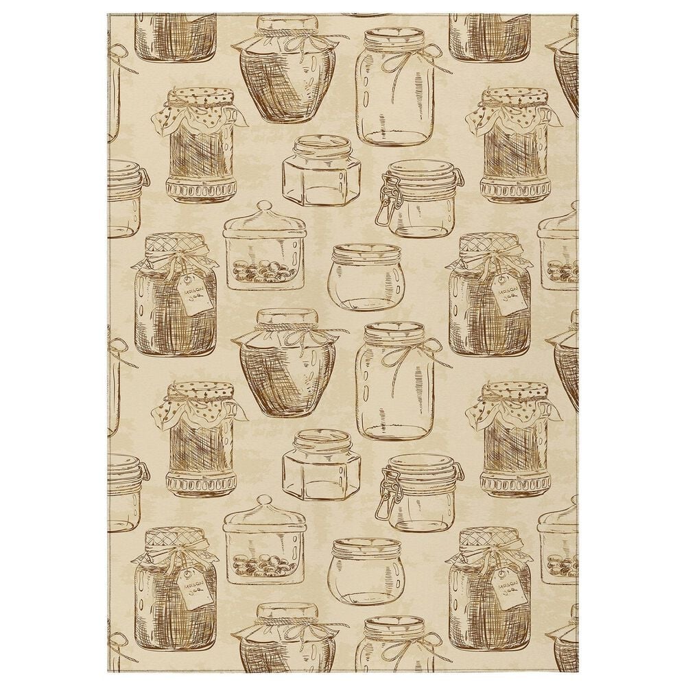 Dalyn Rug Company Kendall KE18 9" x 12" Parchment Area Rug, , large