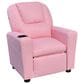 HOMLUX Marisa Kids Recliner Chair with Cupholder in Pink, , large