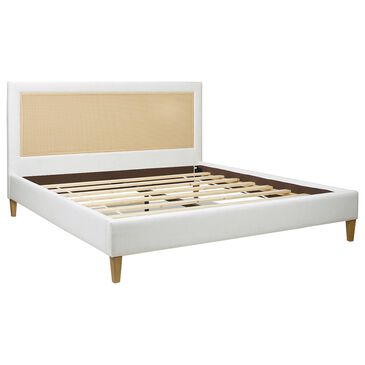 Jennifer Taylor Home Haley King Upholstered Platform Bed in Snow White, , large