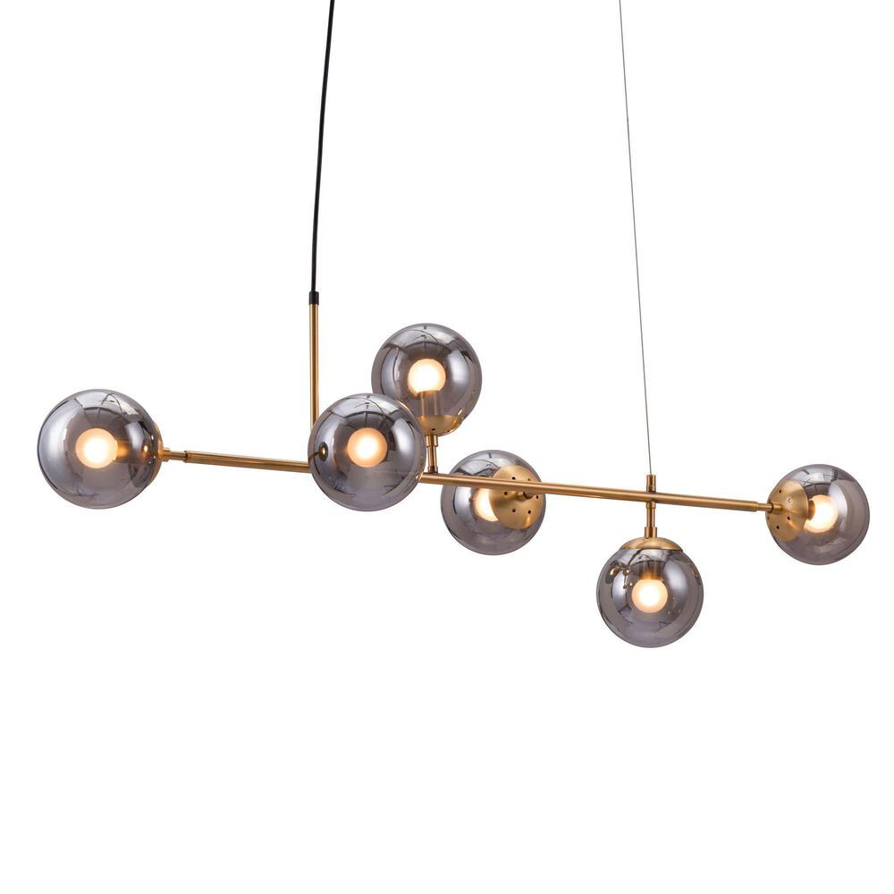 Zuo Modern Gisela Ceiling Lamp in Brass, , large