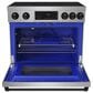 Thor Kitchen Gordon Ramsay 6.0 Cu. Ft. Professional Induction Range with Black Color Kit Assembly in Stainless Steel, , large