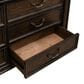 Belle Furnishings Provence Park 4-Piece Queen Upholstered Shelter Bedroom Set in Chateau Brown, , large
