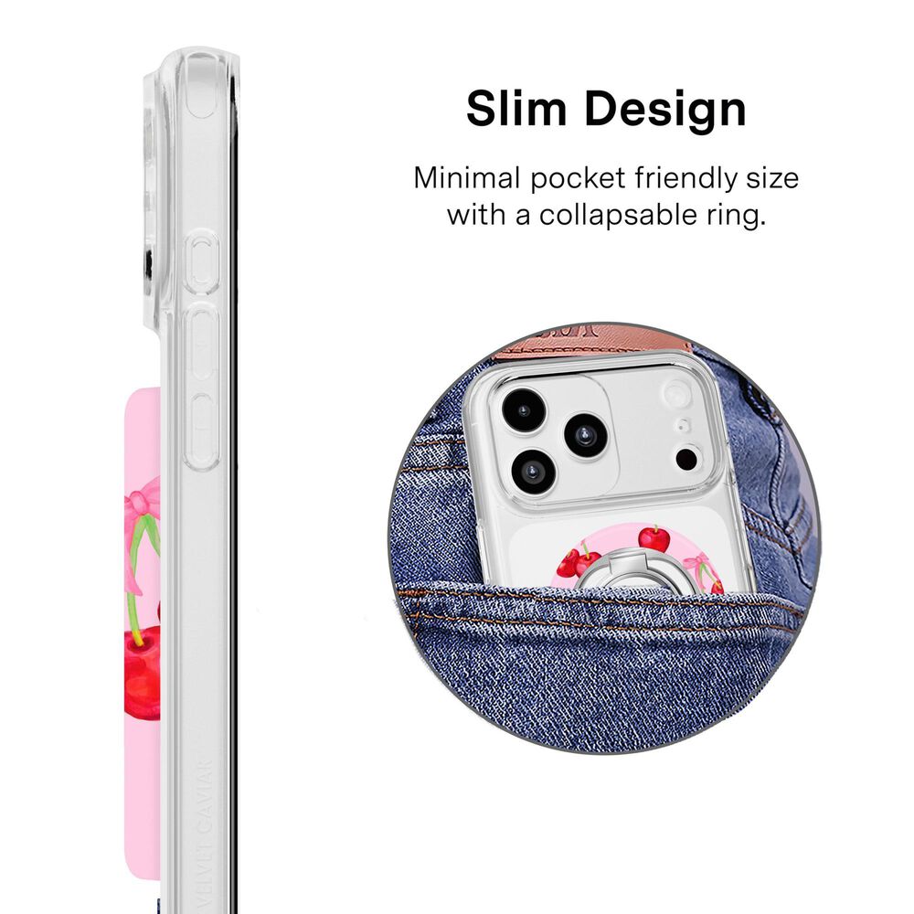 Velvet Caviar Gift Set with MagSafe Wallet, Grip Ring, Phone Charm in Sweet Cherry, , large