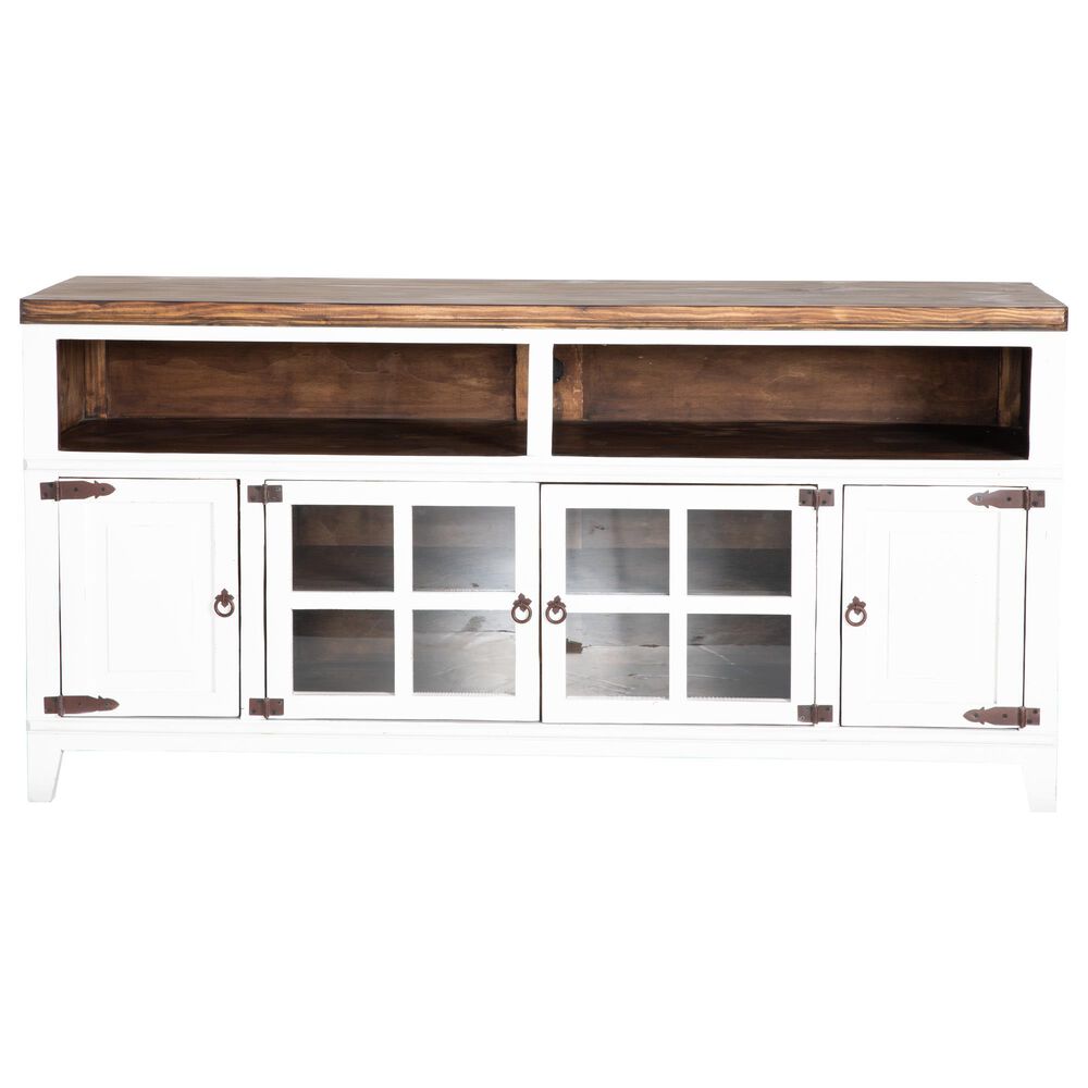 Rustic Root Hacienda 72" Tv Stand in White, , large