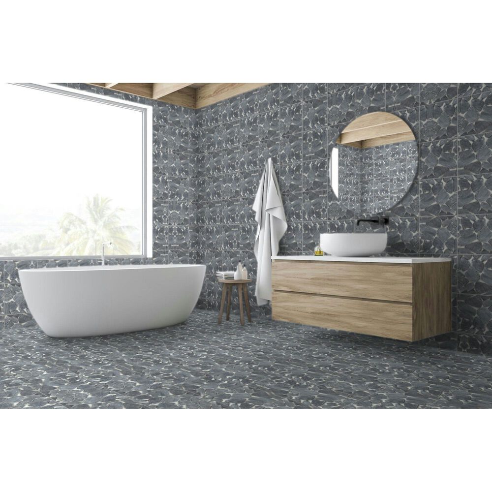 Emser Opuscar Dusk 12" x 12" Honed Natural Stone Mosaic Sheet, , large