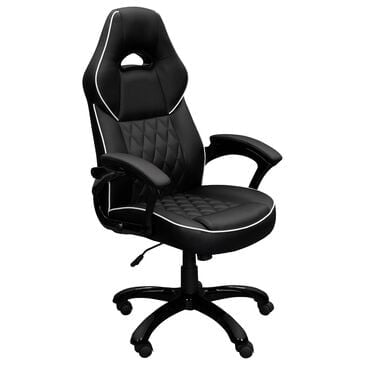 Rta Products Llc High Back Executive Sport Race Office Chair in Black, , large