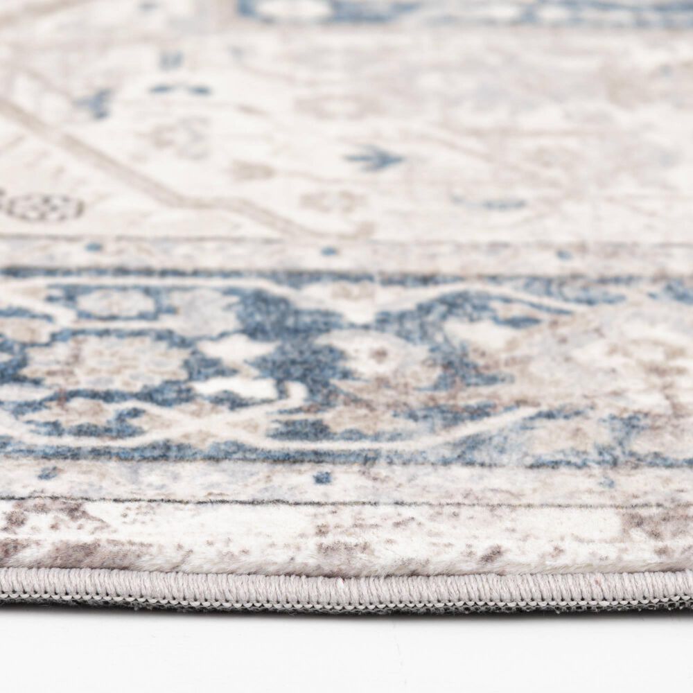 Central Oriental Trisha Yearwood Belmont Jabari 5&#39; x 7&#39; Tan and Dark Blue Area Rug, , large