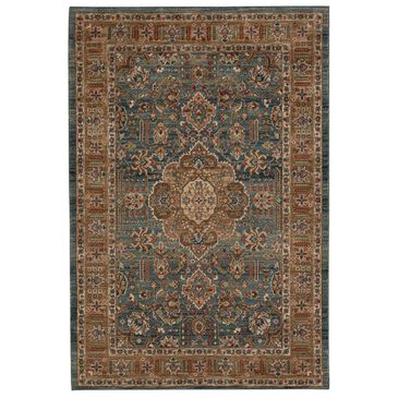 Karastan Spice Market Aksum 90933-50123 8" x 11" Aquamarine Area Rug, , large